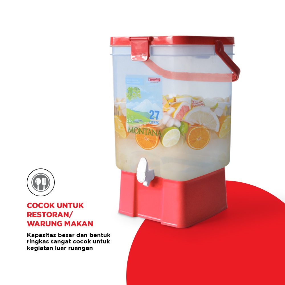 water Dispenser Air Minum Maspion LION STAR Montana DRINK  JAR / Es Teh Poci/Es Tong Tjie 27L 21L serbaguna