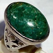 cincin batu akik hijau Garut natural