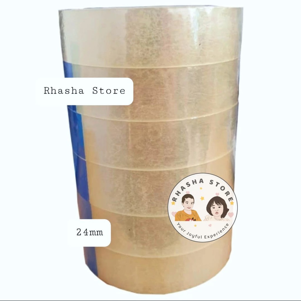 

Selotip/Isolasi Bening 24 mm untuk Kado dan Keperluan Kantor Lainnya