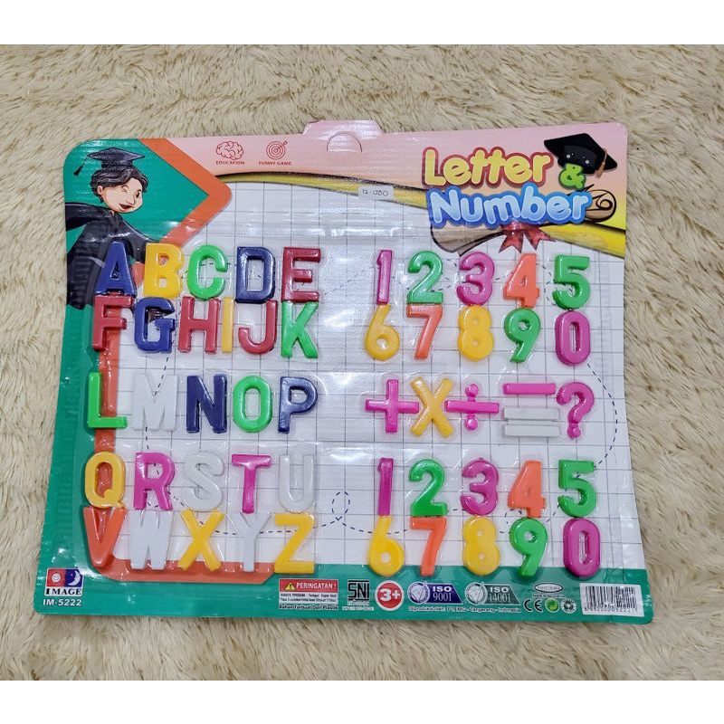 Mainan Edukasi Huruf dan Angka