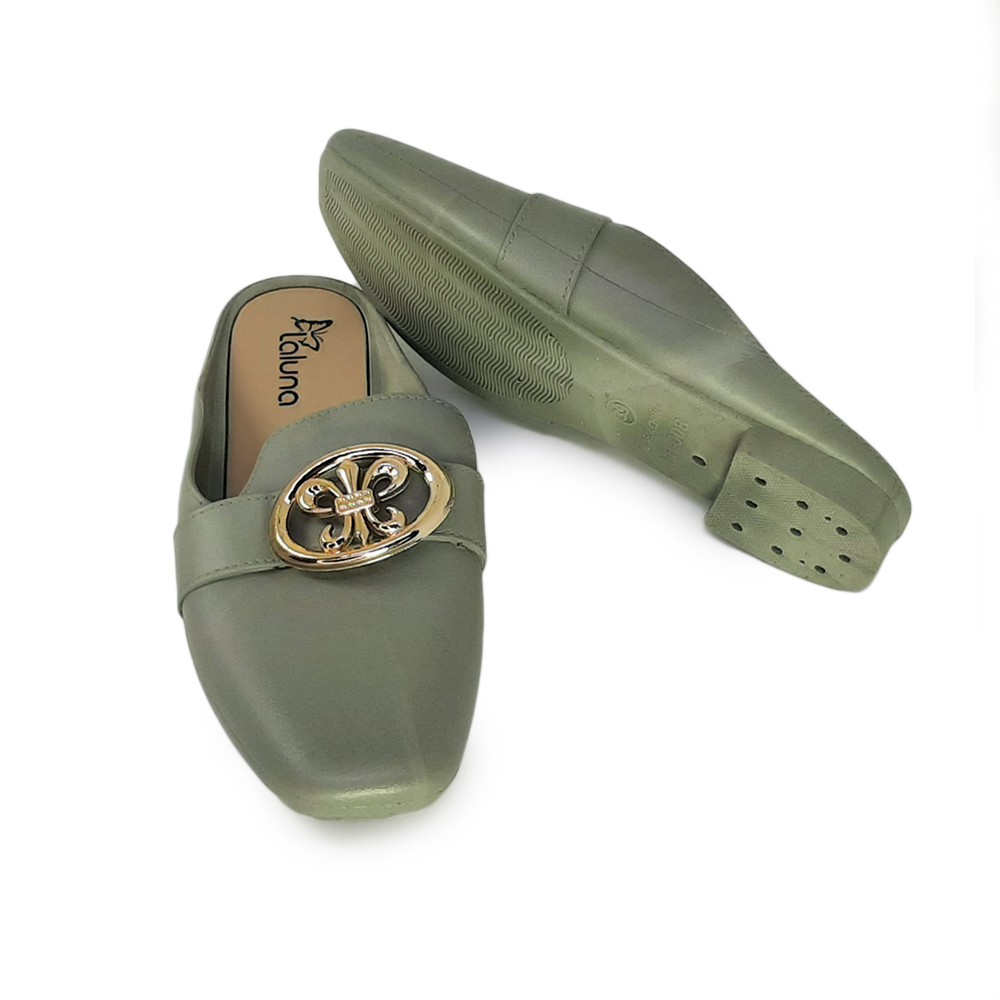 slop wanita import korea sepatu kantor sepatu karet wanita model terbaru bisa cod slop cewek