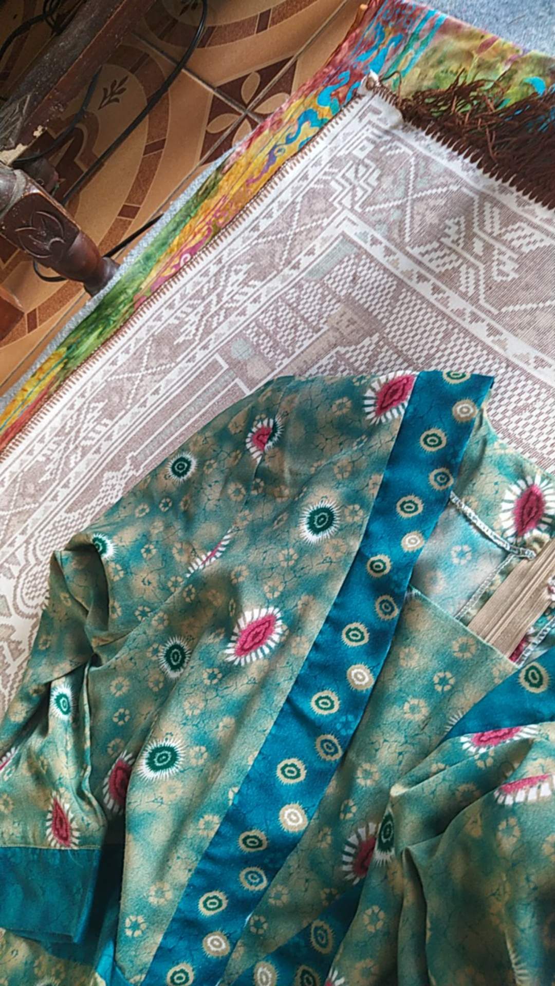 Bedcover Murah Motif Kotak Emily Collection Katun Lokal Elbhe Ukuran Double |uk 160x200 |uk 180x200