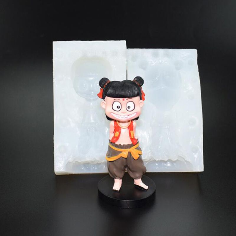 SIY  Cute Cartoon Nataku Chinese Mythical Figure Resin Mold Jewlery Making Model Kit Art Craft