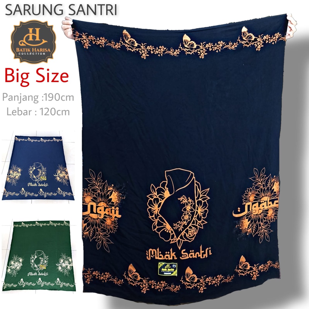 SARUNG SANTRI CEWEK SANTRIWATI SARUNG GOYOR MBAK SANTRI BIG SIZE