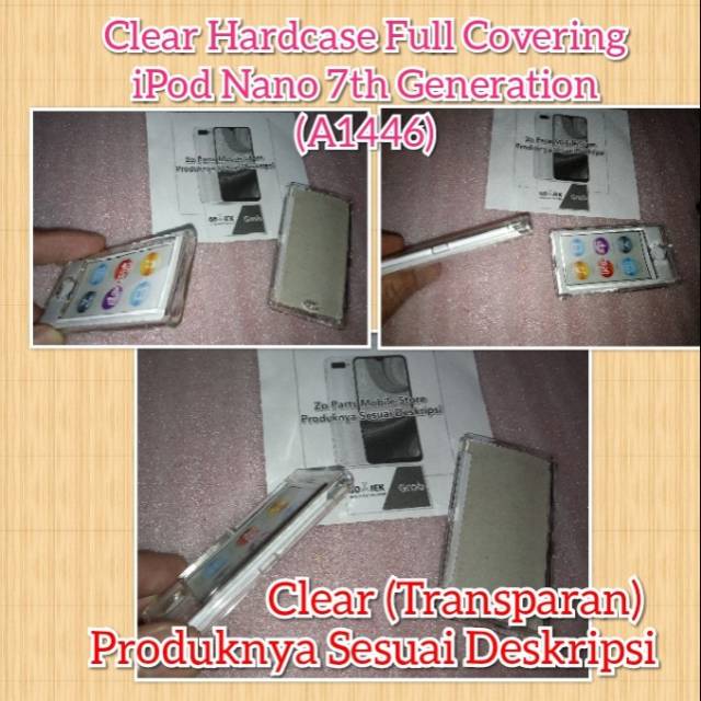Clear Hardcase Full Covering iPod Nano 7th Generation (iPod Nano 7) (A1446) Apple
