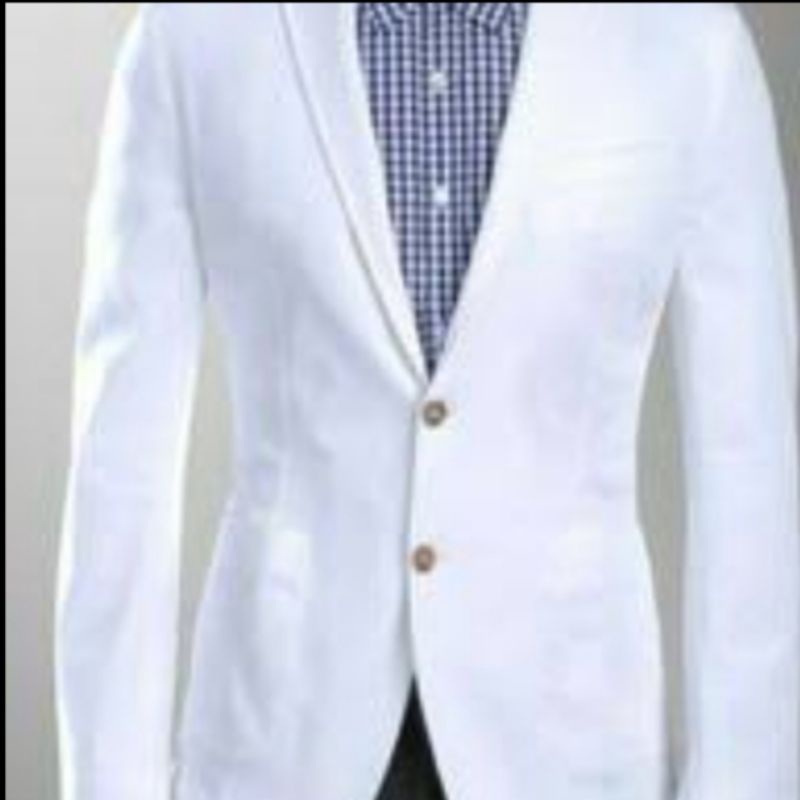 Jas Formal Pria - Jas Pria Warna Putih