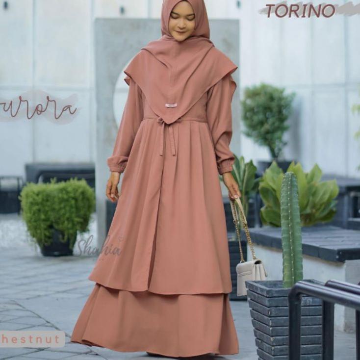 Sangat Nyaman.. AURORA SET GAMIS KHIMAR BY SHAHIA SYARI