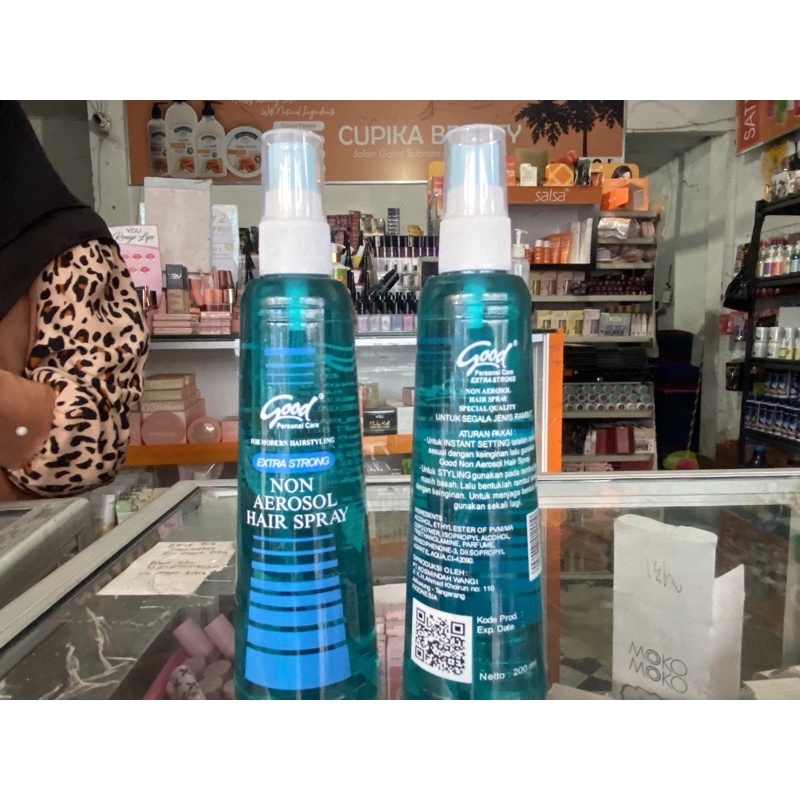 &lt;pk.x&gt; [ 200 ml ] good pengeras rambut 200 ml -- good hairspray super strong 200 ml