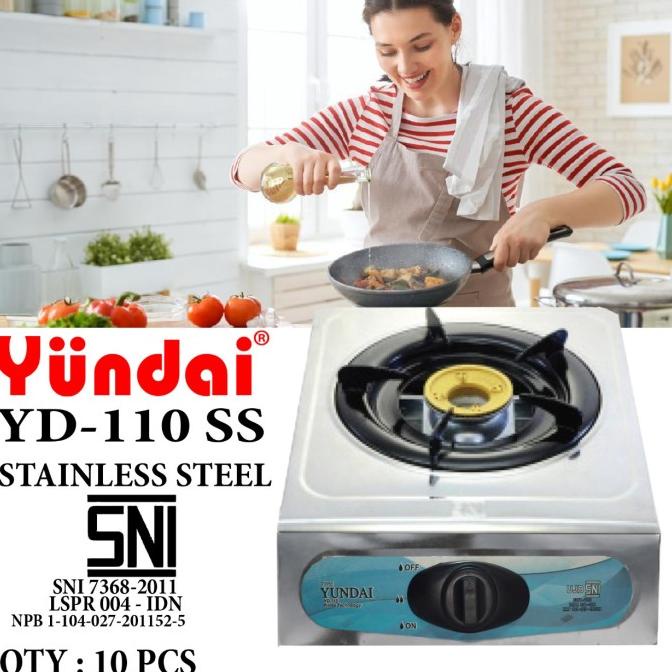 $+$+$+$+] AGA88 Kompor Gas 1 Tungku YUNDAI YD110 SNI [Korea Teknologi] Elpiji