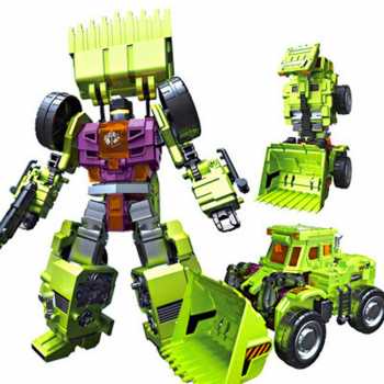Mainan Rakit Robot Devastator Transformer 6 in 1