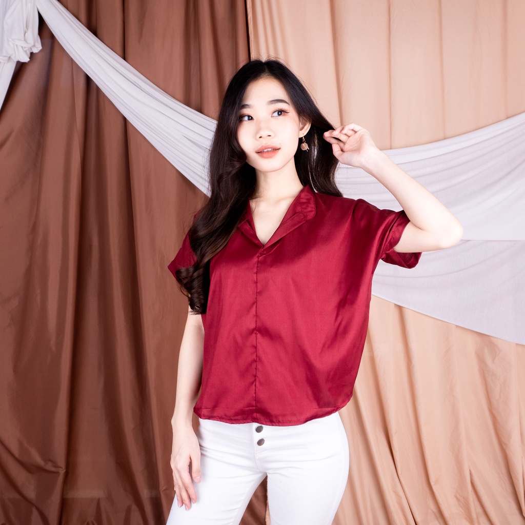 Safro Batwing Top | Atasan Kemeja Wanita Fahion Muslim-4