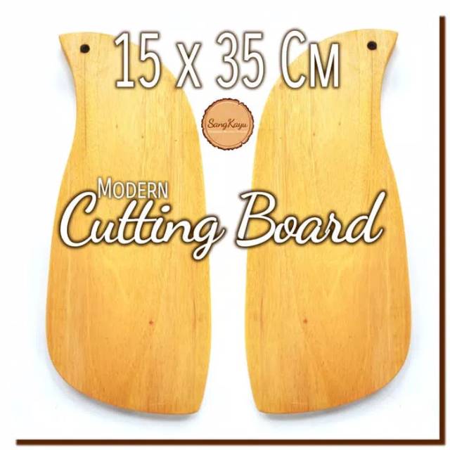 Modern Cutting Board 15 x 35 Cm Talenan kayu unik Cutting Board Rustic