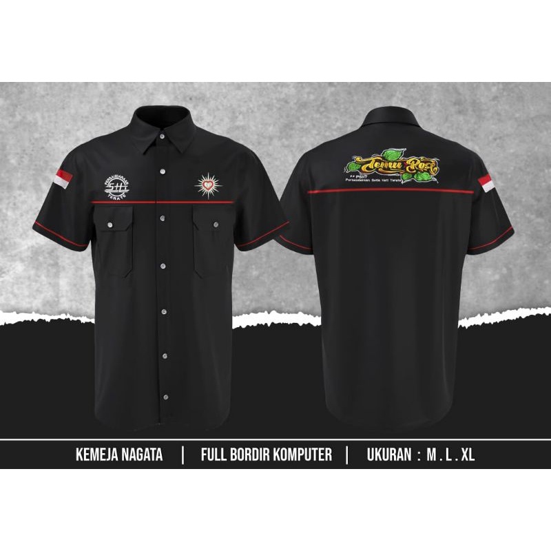 KEMEJA NAGATA PSHT-KEMEJA NAGATA-KEMEJA TERATE-KEMEJA TERBARU-KEMEJA BORDIR