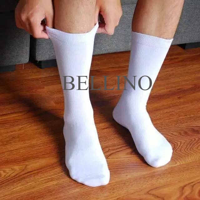 Kaos Kaki Sekolah Putih Polos Panjang Sebetis / Kaos Kaki Sekolah Polos Unisex / Kaos Kaki SMU Murah