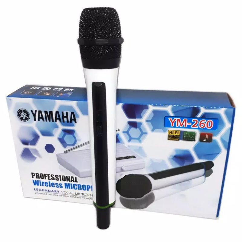 mic wireless YAMAHA YM-260 wireless Microphone Suara di jamin mantap