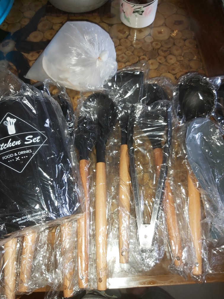 Silicone Utensil Set 13pcs Peralatan Masak Set Spatula Silikon Sutil Kitchen Set