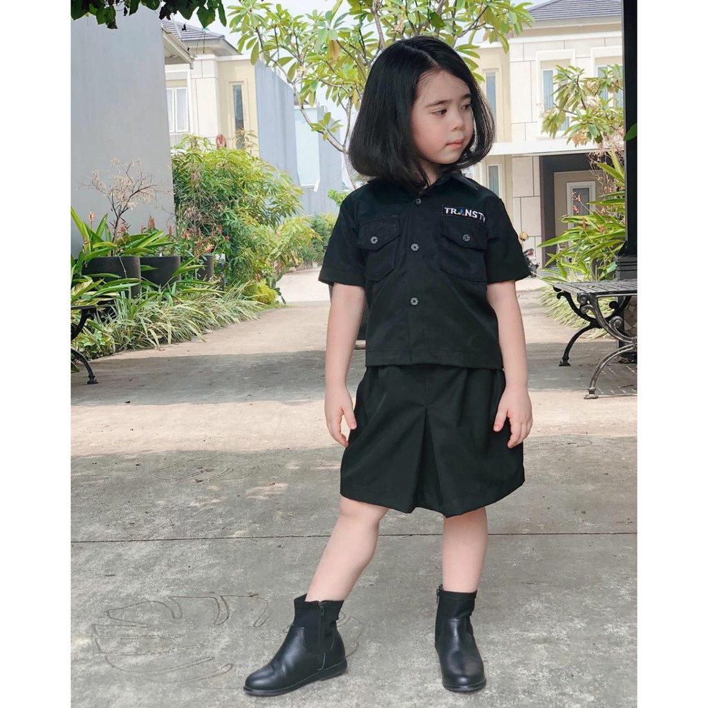 SETELAN SERAGAM REPORTER TRANS TV MINI/SERAGAM TRANS TV JUNIOR/BAJU SERAGAM TRANS TV/BAJU REPORTER