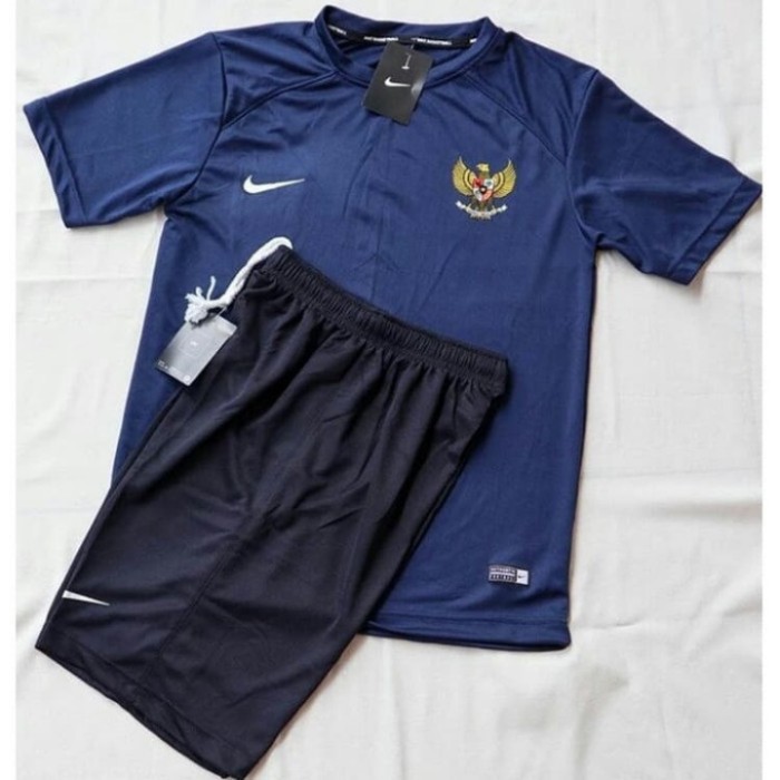 Jersey baju kaos timnas garuda - stelan olahraga - Navy all size TERJANGKAU TERMURAH
