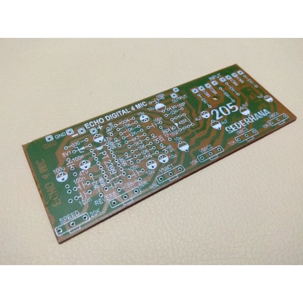 PCB ECHO Effect PT2399 4 Mic