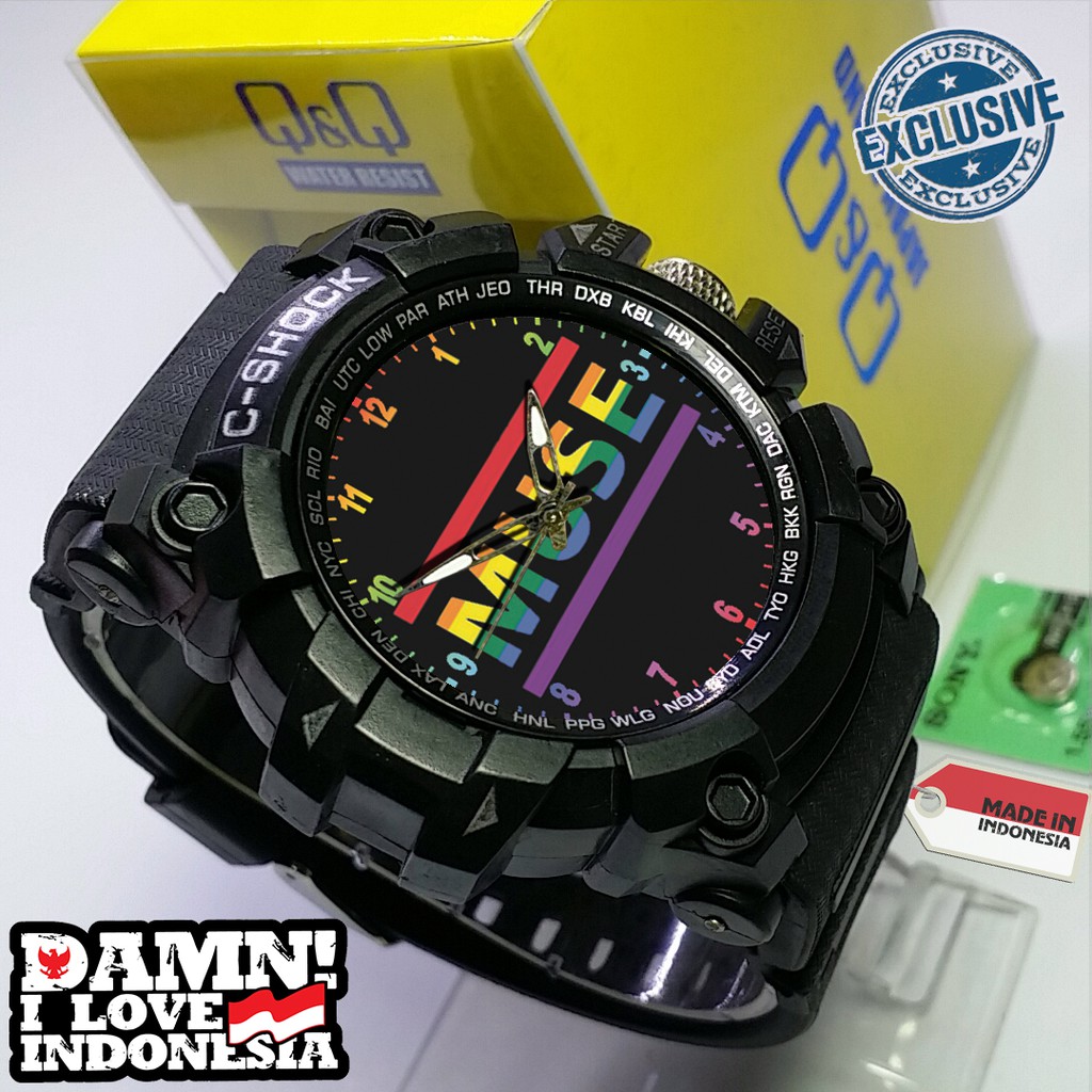 (EXCLUSIVE ) JAM TANGAN MUSE WATER RESIST FREE BOX DAN BATREI - NO.6