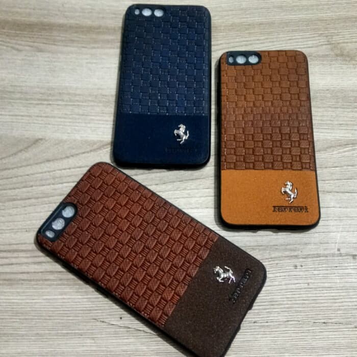 MI6 LEATHER CASE FERRARI CASE KULIT FERRARI MI6 XIAOMI MI6