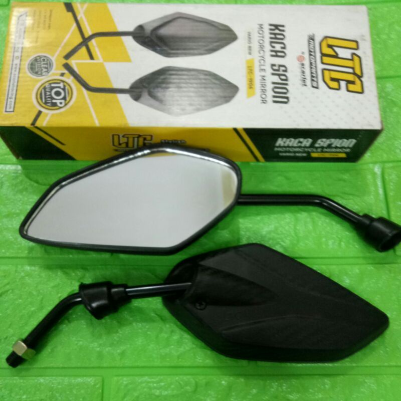 Spion yamaha jupiter carbone doff tangkai crome tangkai black tanggung