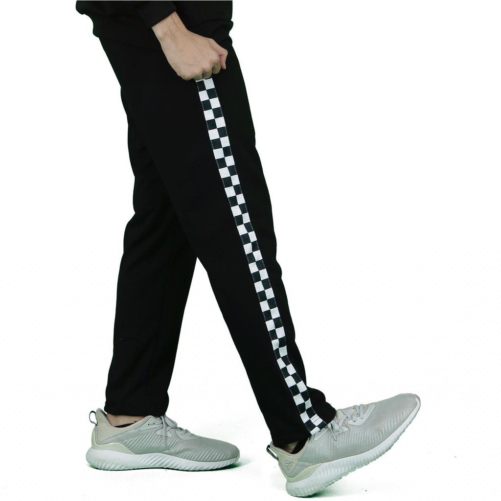  Celana  Panjang Checkerboard Trackpants Sweatpants Unisex 