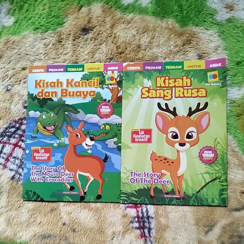 ORIGINAL BUKU CERITA ANAK KISAH KANCIL DAN BUAYA, SANG RUSA FULL COLOUR