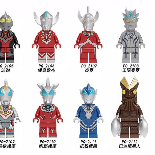 Brick Lego Ultraman Set 8 Merk POGO 6015