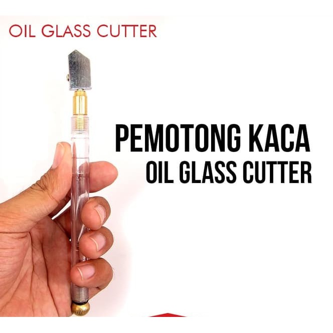 Alat Pemotong Kaca Pisau Potong Minyak Glass Cutter Cutting Oil