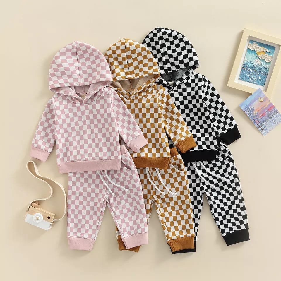 BEAFST - ZTL OOTD Setelan Anak Sweater YANI / SETELAN ANAK VIOTA UNISEX / Setelan Anak Balita Terbaru / Pakaian Tidur Anak Bayi / Oneset Anak-Anak Motif Catur / Trendy / Fashion Anak-Anak Santai Casual / Terlaris / Termurah