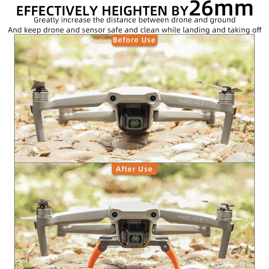 Preva Landing Gear Quick Release Drone Tinggi Extender Ekspanding