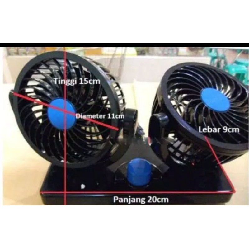 KIPAS ANGIN MOBIL 12VOLT BESAR