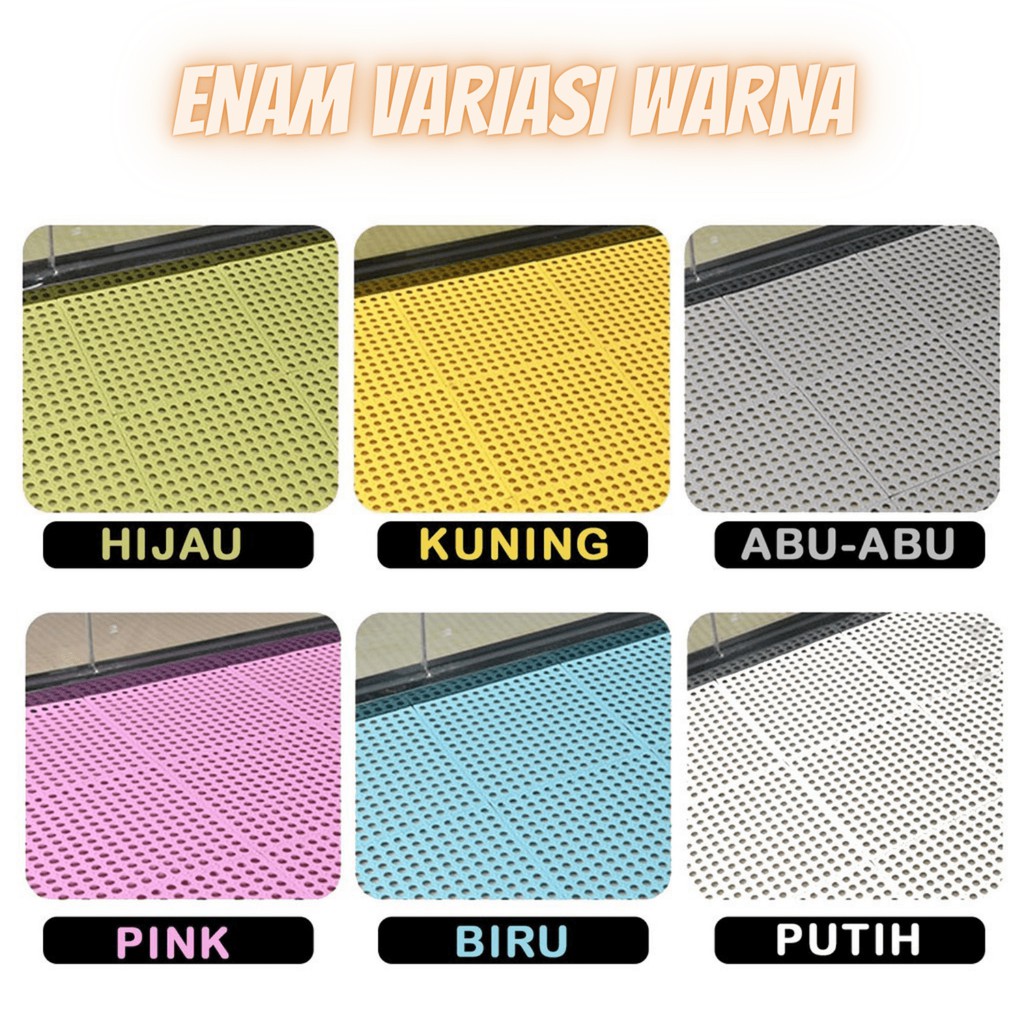 KARPET KAMAR MANDI ANTI SLIP - KARPET PVC 30X30 CM