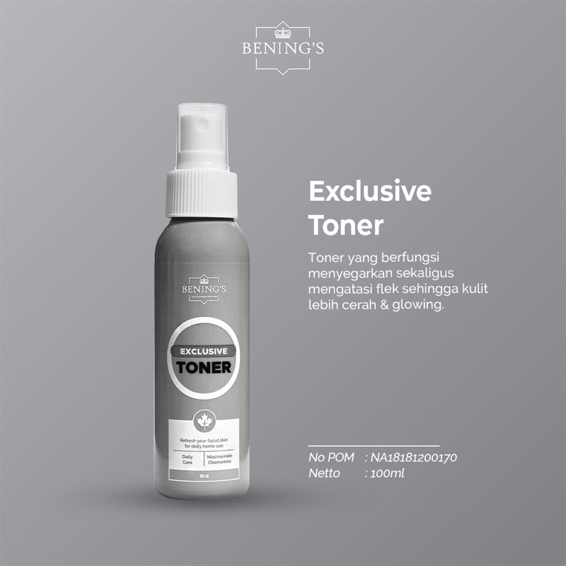 Exclusive Toner | Toner Untuk Masalah Flek, Pencerah dan Glowing /Dr Oky pratama /bening’s clinic