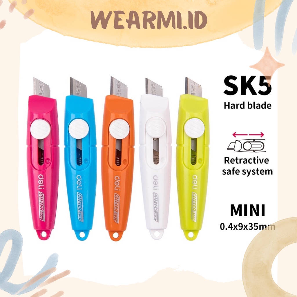 

Deli Vivid Cutter Mini Aesthetic Kecil Lucu Warna Scrapbook Bujo Jurnal Diy Buka Paket - o3