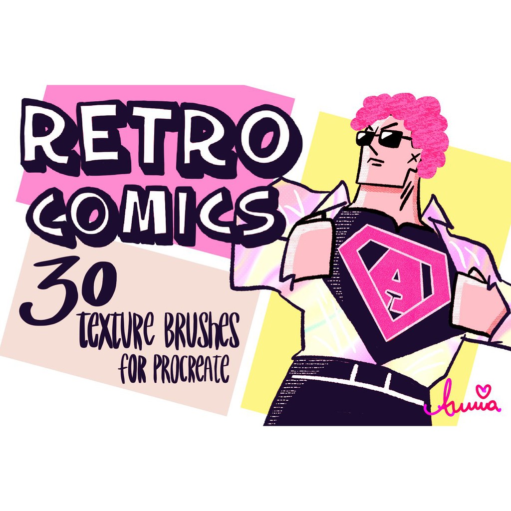 Procreate Brush - Retro Comics Brushes for Procreate