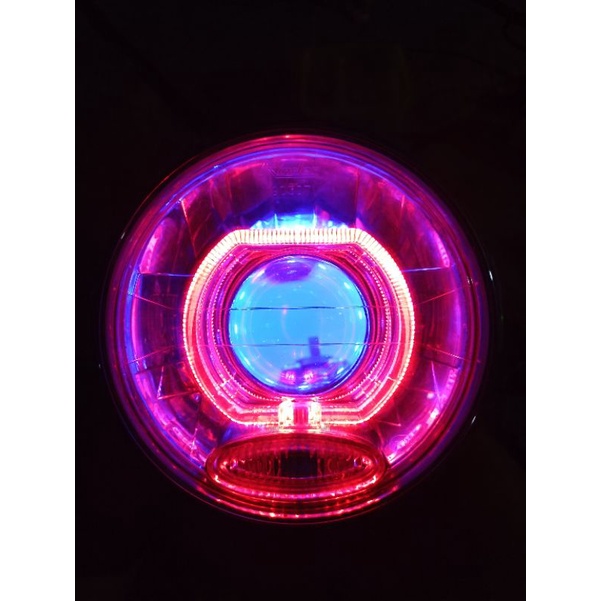 lampu depan NINJA Rx-king Tiger lama 7inch set lampu biled projector ukur 2,5inch tipe MH1 lampu TIG