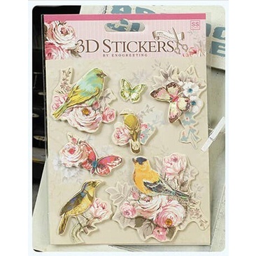 Scrapbook 3D Sticker - Birds and Butterfly