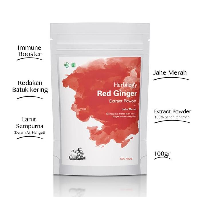 

HERBILOGY Red Ginger Extract Powder ( Jahe Merah ) - 100 Gr
