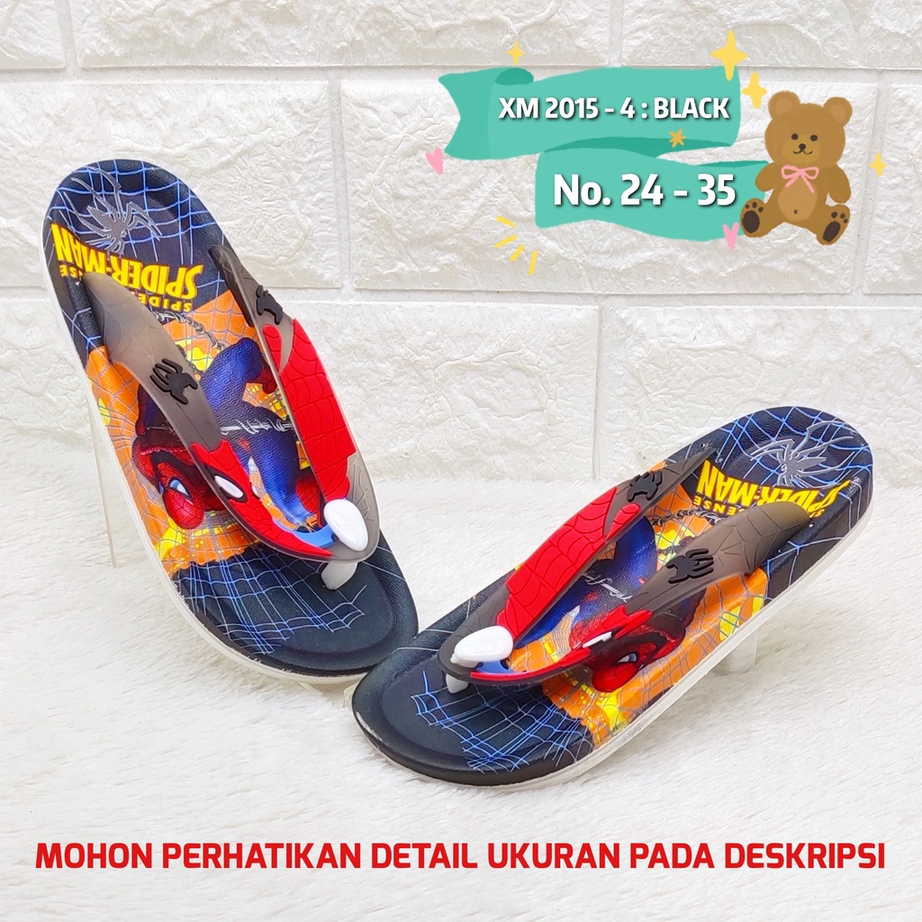 Sendal super hero anak 2015 4 Sandal karet import anak laki SDLSA