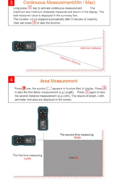 Mestek D5 Laser Mesure 40 M laser  Distance Meter Laser Rangefinder Rangefinder Medidor Trena Laser