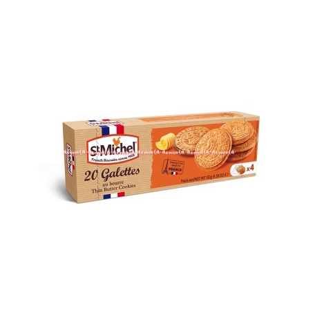 St.Michel French Biscuit 20 Galettes 130gr Kukis Mentega St Michel Biskuit Paris Saint Michael Biscuits Cookies From France Galetes