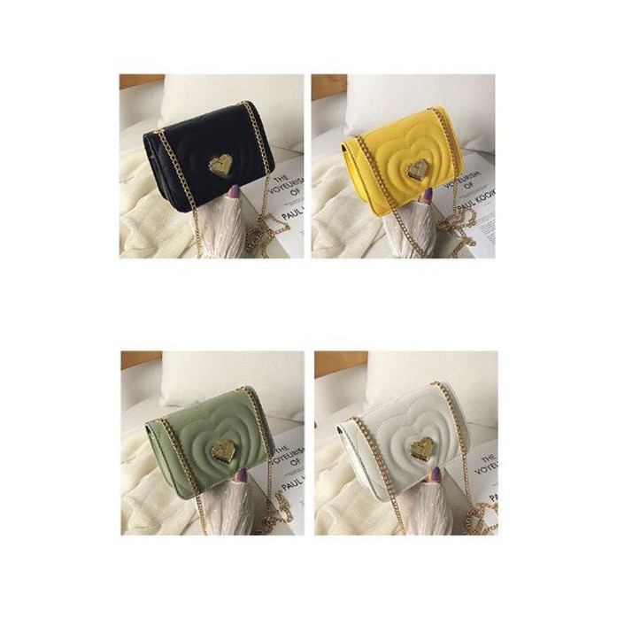 [ IMPORT ] Tas Pesta Sling Bag Motif Love Tas Selempang Wanita Love Korean Fashion Style