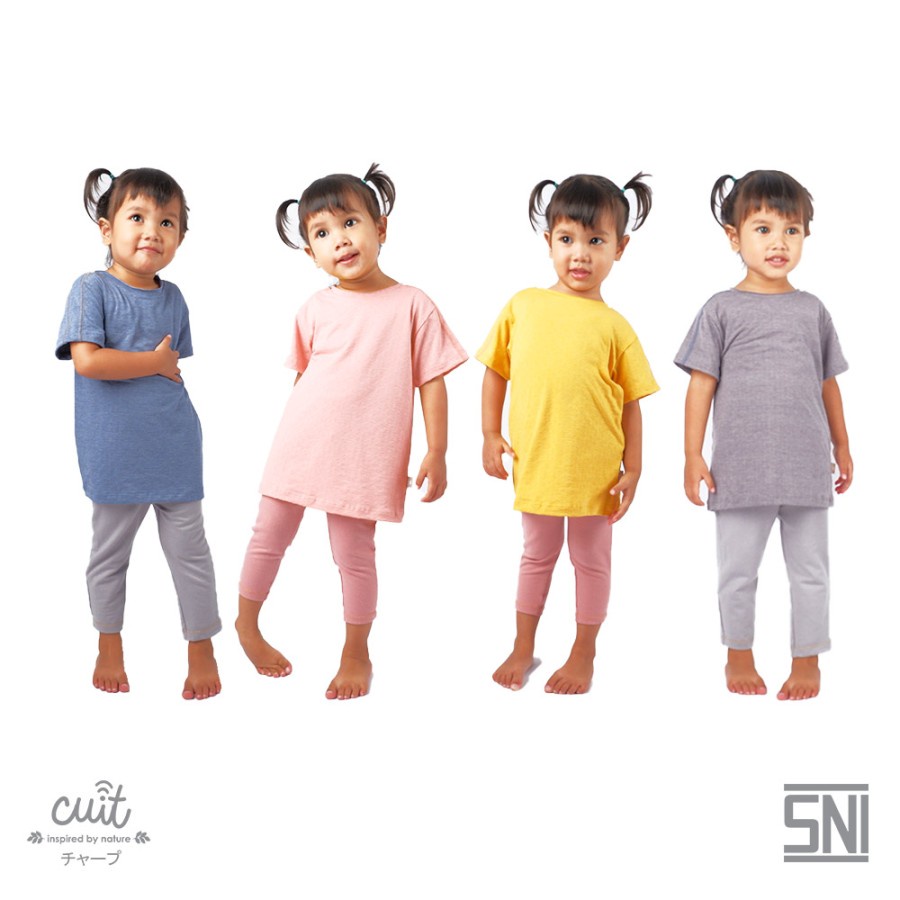 CUIT TODDLER Super Soft Cotton Emboss Yuki T-Shirt Anak Unisex
