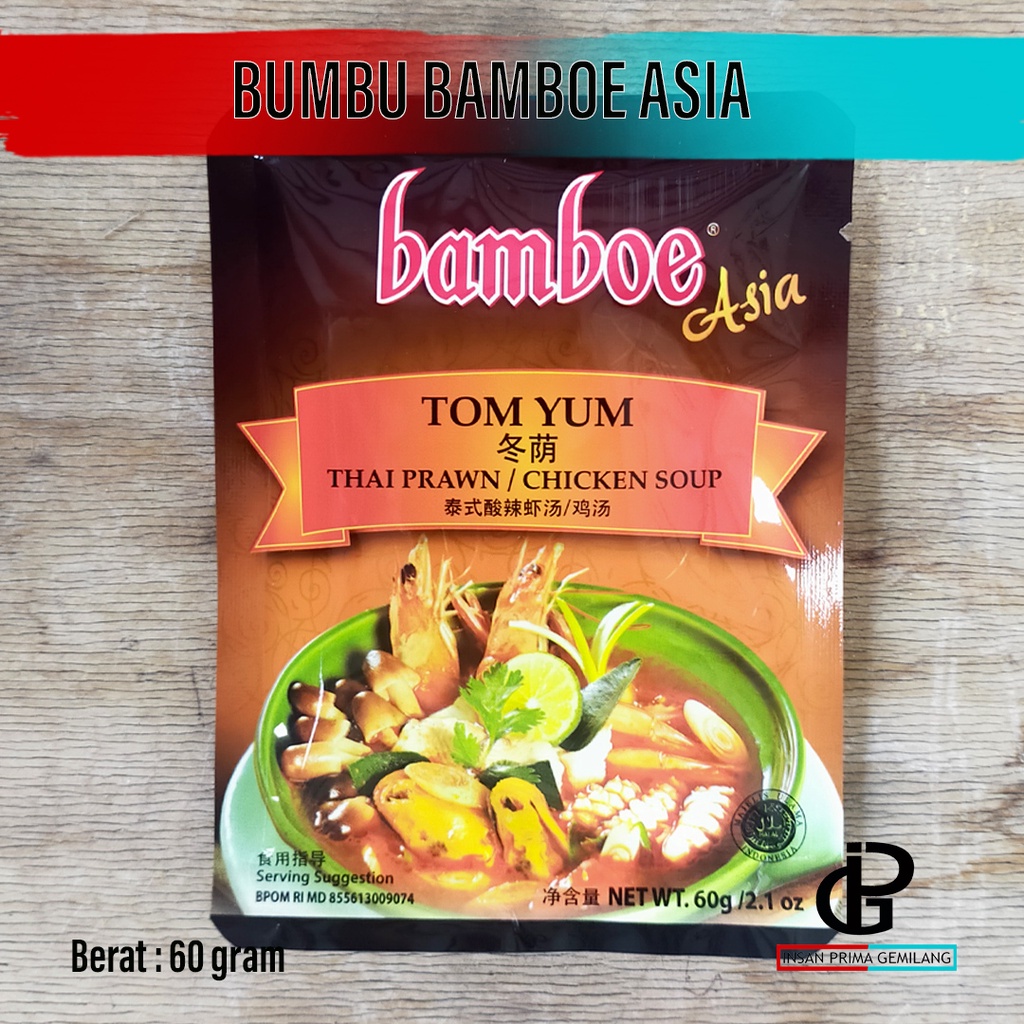 

Bumbu Dapur BAMBOE ASIA / Bumbu Masak instan Praktis Tomyum