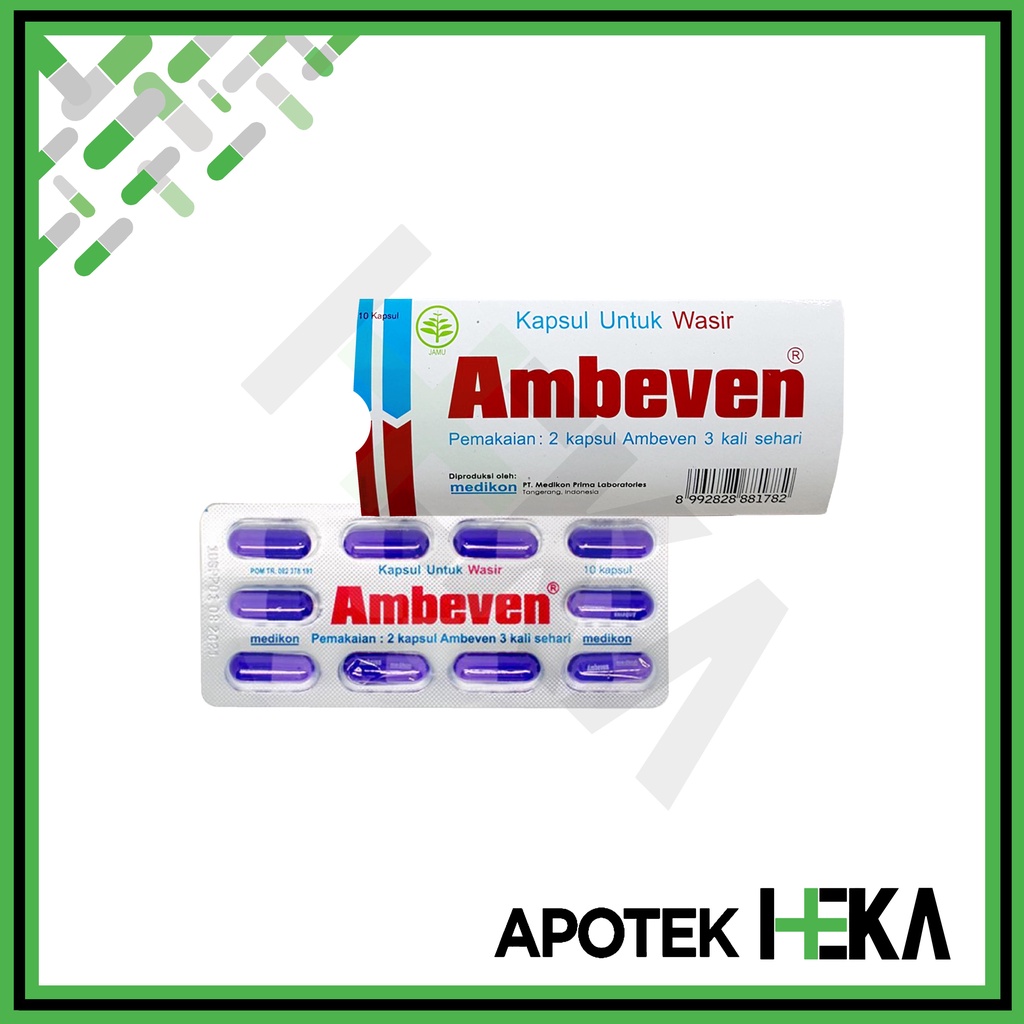 Ambeven Kapsul Obat untuk Wasir Ambeien Strip isi 10 (SEMARANG)