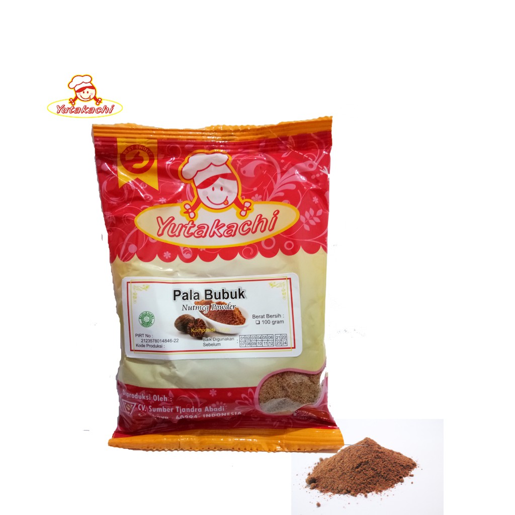 Pala Bubuk 100 Gram / Bumbu Rempah Murni / Pusat Bumbu