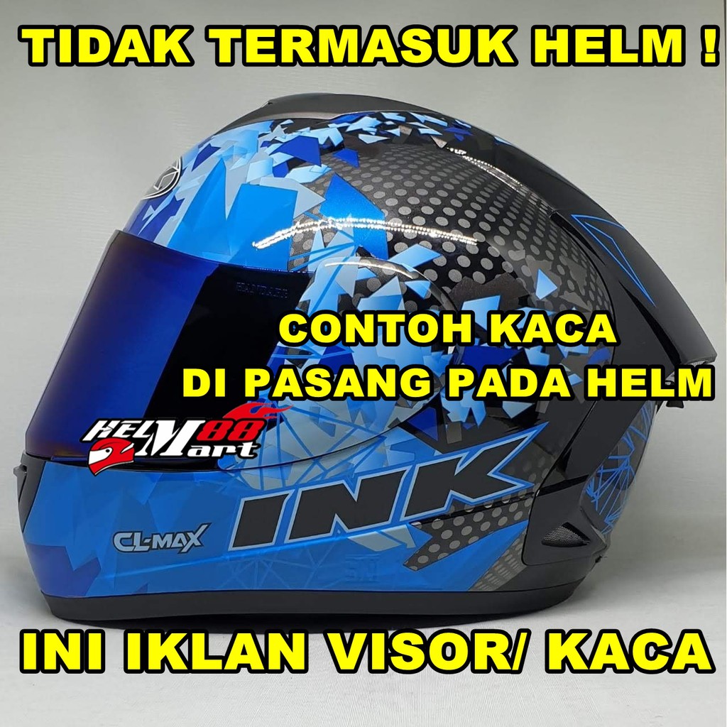 FLAT Visor untuk Helm INK CLMAX Kaca helm INK CL MAX kaca handarb