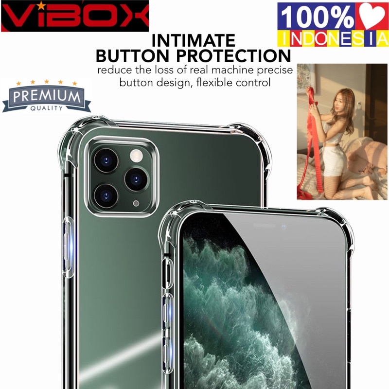 Promo Vibox case Anti Shock 7 Plus 8 Plus X XR XS Max 11 13 Pro Max 12 Mini 12 Pro Max Case Transparan Bening original